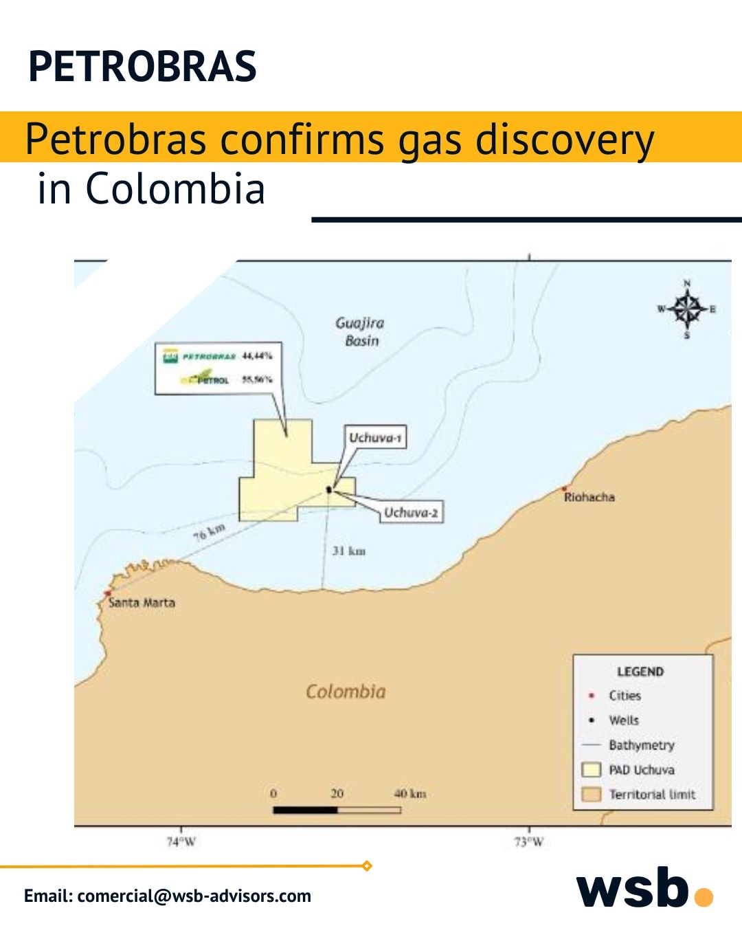 Petrobras confirms gas in Colombia